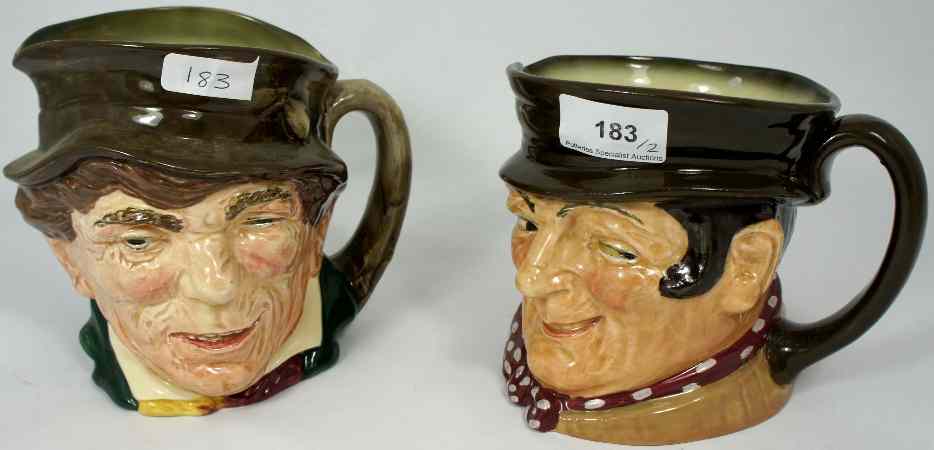 Appraisal: Royal Doulton Character Jugs Paddy D and Sam Weller D