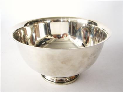 Appraisal: Paul Revere reproduction sterling silver presentation bowlamston silver co meriden