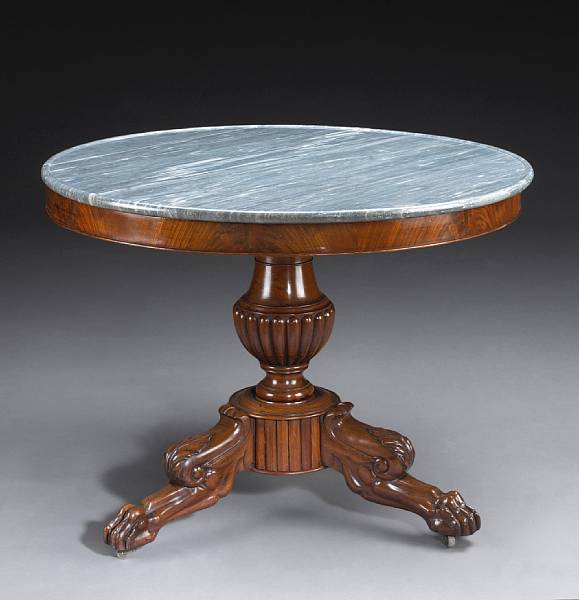 Appraisal: A Louis Philippe mahogany table de milieu second quarter th