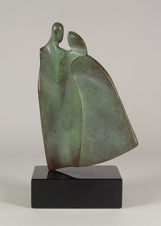 Appraisal: Branch Betty Roanoke Virginia Bronze As One Abstract figure of