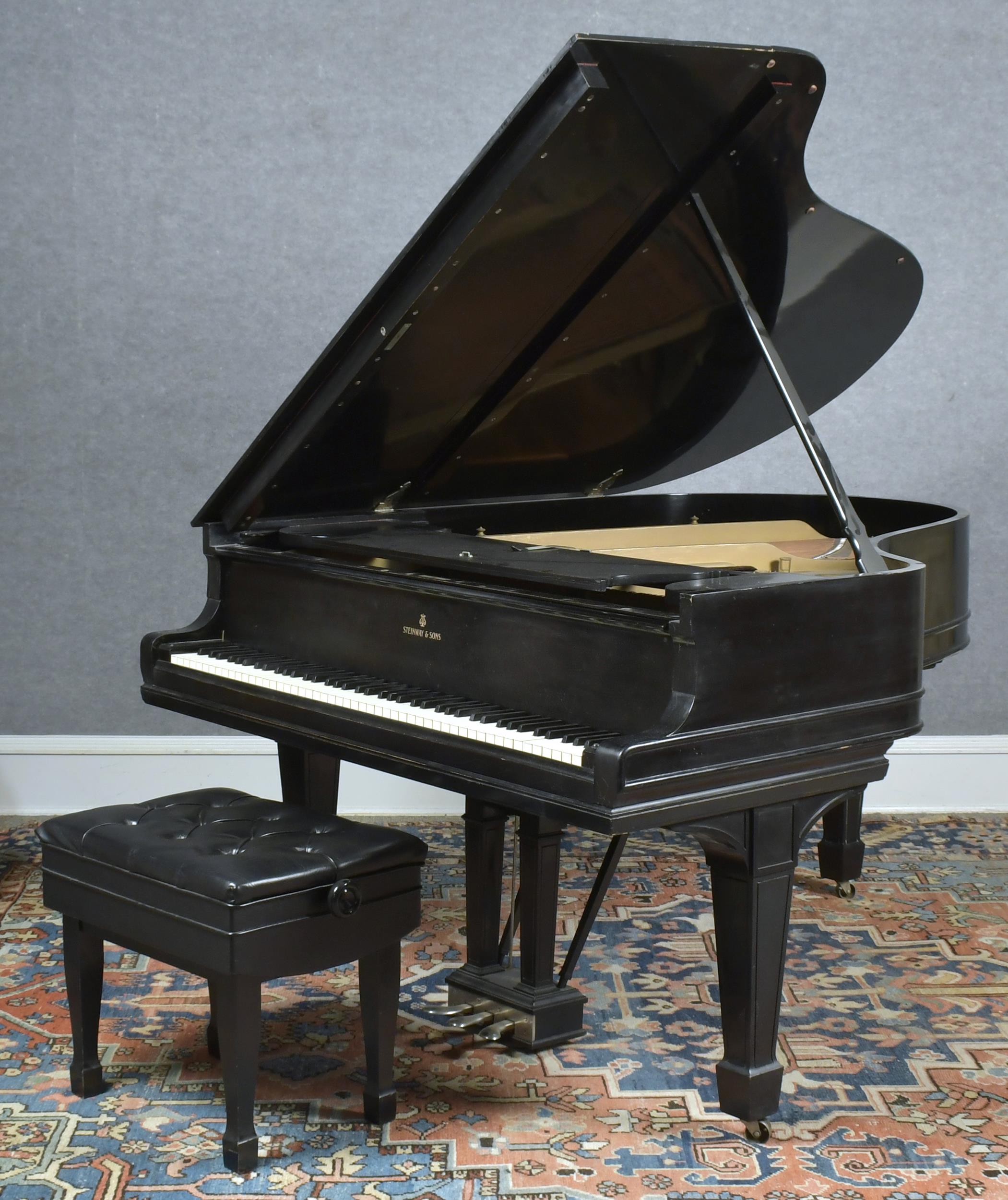 Appraisal: STEINWAY MODEL O BABY GRAND PIANO Steinway and Son baby