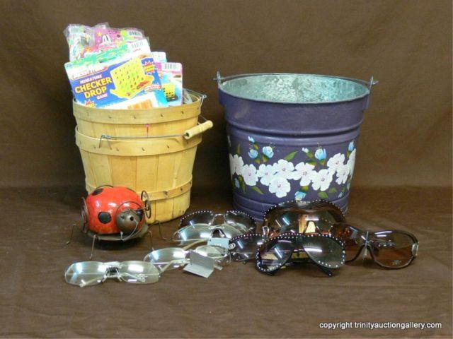 Appraisal: Lot of Toys Sunglasses and Pails - several miscellaneous travel