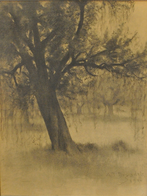 Appraisal: - Drysdale Alexander John American - charcoal gouache of a