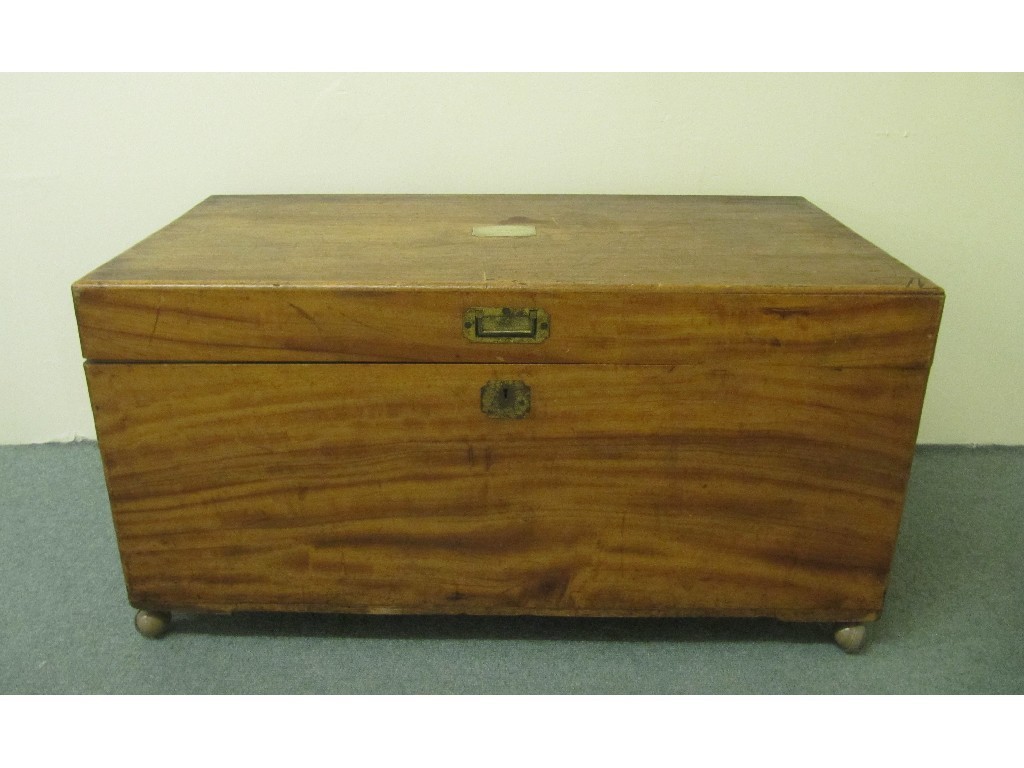 Appraisal: A Victorian camphorwood blanket chest cm wide