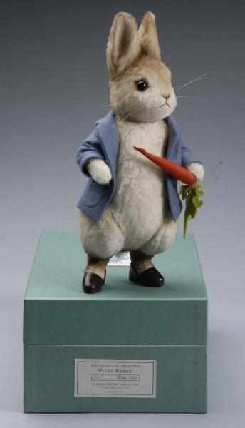 Appraisal: R John Wright Peter Rabbit Description Mohair rabbit fully jointed