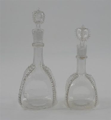 Appraisal: A pair of James Powell Sons Whitefriars Crown top flint