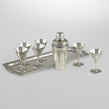 Appraisal: Tiffany Co COCKTAIL SET USA c sterling silver h dia