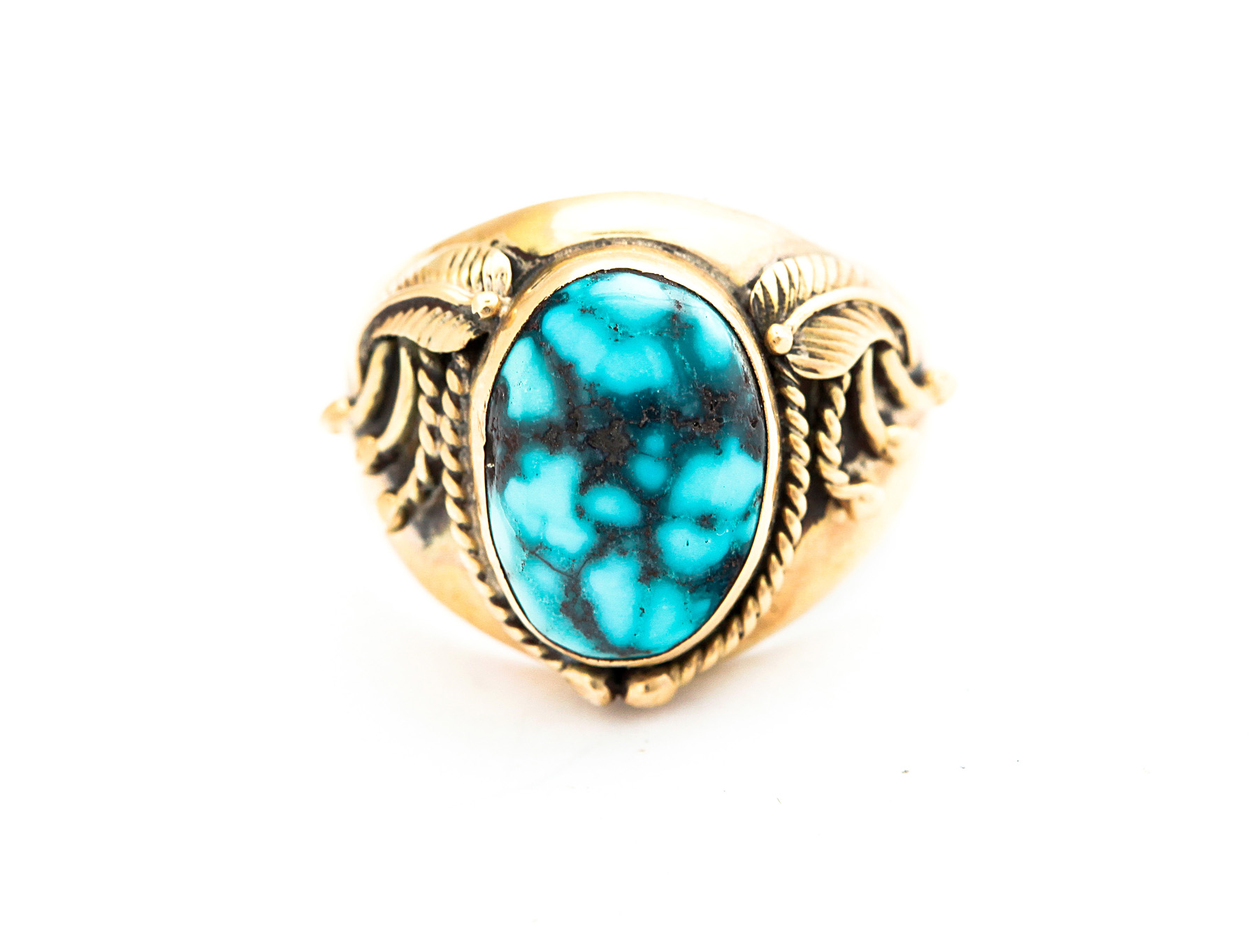 Appraisal: AMERICAN INDIAN GENTLEMEN'S RING BY ANDY LEE KIRK NAVAJO -