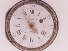 Appraisal: Savarin at Bourg dumb repeater KWKS silver OF verge fusee