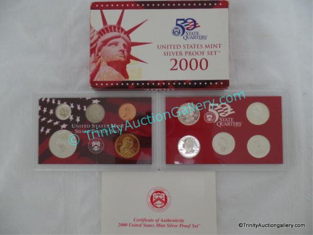 Appraisal: US Mint Silver Proof Coin Set w Coins Issued in