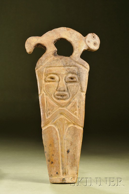 Appraisal: Pre-Columbian Carved Bone Item Columbia Narino culture carved on one