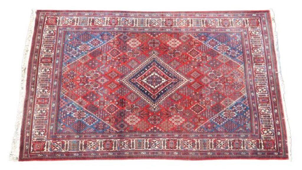 Appraisal: Hand-tied Persian Josheghan rug approx ' l ' w