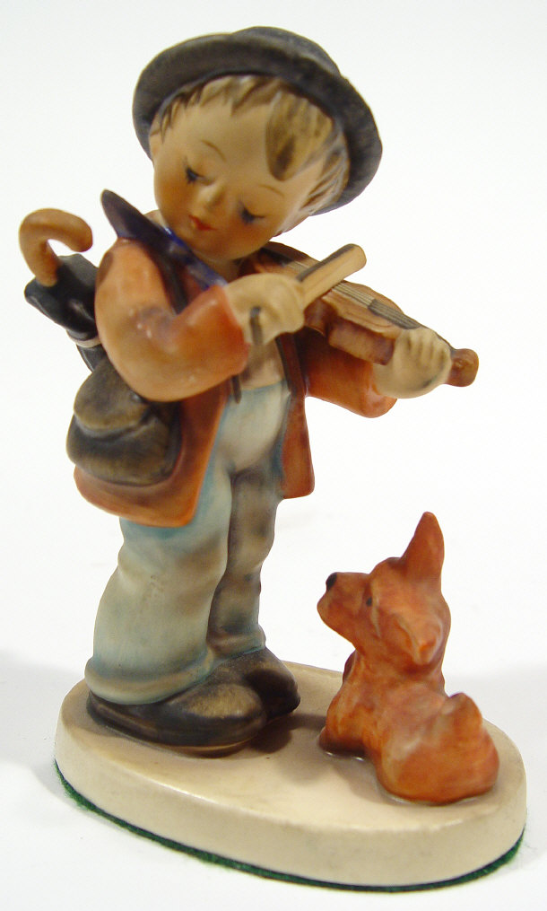 Appraisal: Goebels Hummel figure 'Puppy Love' with hand painted decoration paper