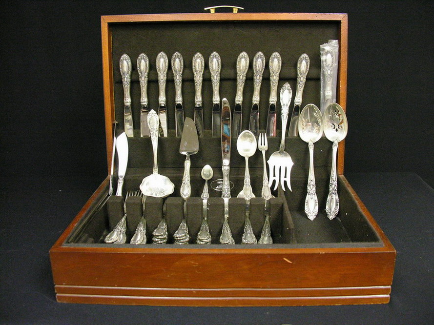 Appraisal: TOWLE KING RICHARD STERLING FLATWARE pieces From local estate All