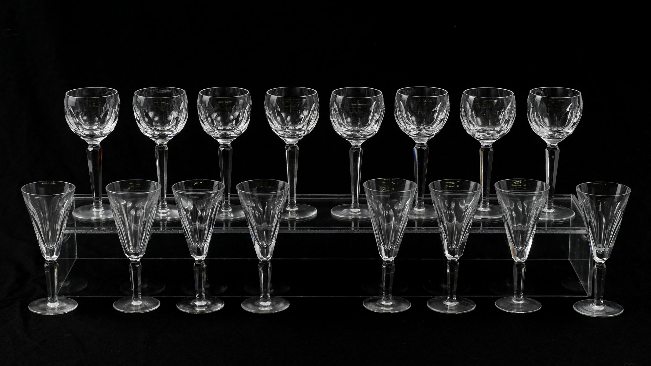 Appraisal: PC WATERFORD ''SHEILA'' CRYSTAL STEMWARE Comprising - Fluted Champagne glasses