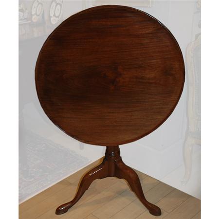 Appraisal: George II Mahogany Tilt Top Table Estimate -