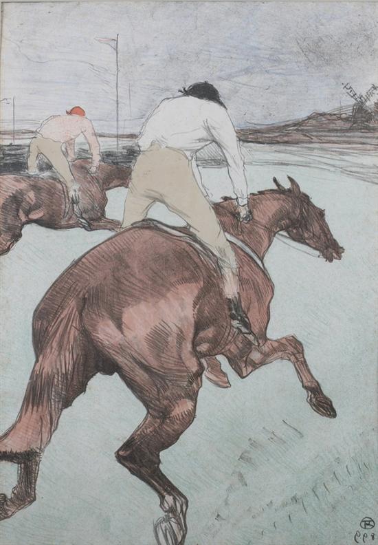 Appraisal: HENRI DE TOULOUSE-LAUTREC French - LE JOCKEY Lithograph in color