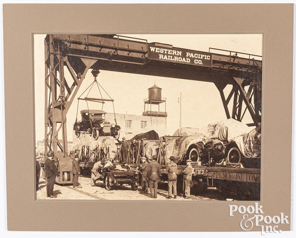 Appraisal: Large photograph of an early 's Buick Roadster Large photograph