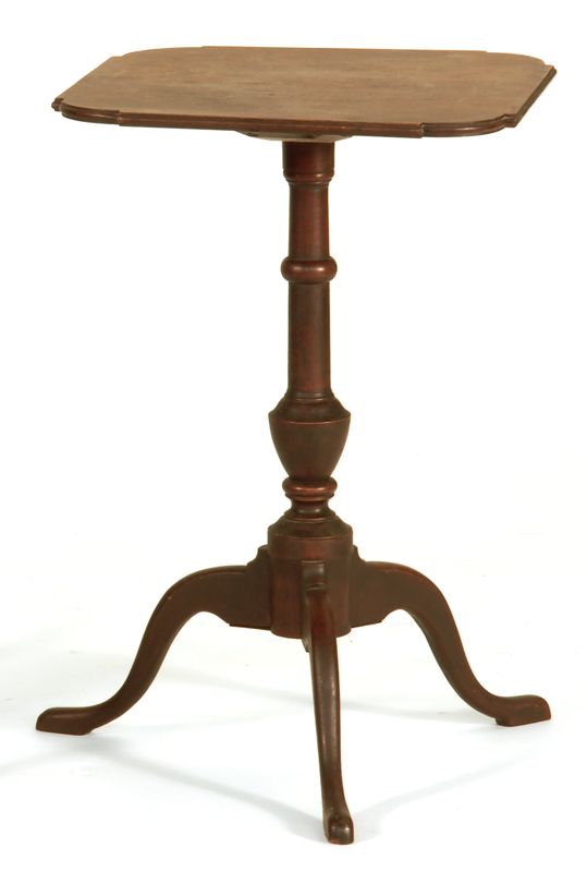 Appraisal: ANTIQUE AMERICAN QUEEN ANNE CANDLESTAND Second Half of the th