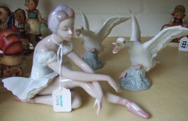 Appraisal: A Lladro figure modelled as a stretching ballerina a f