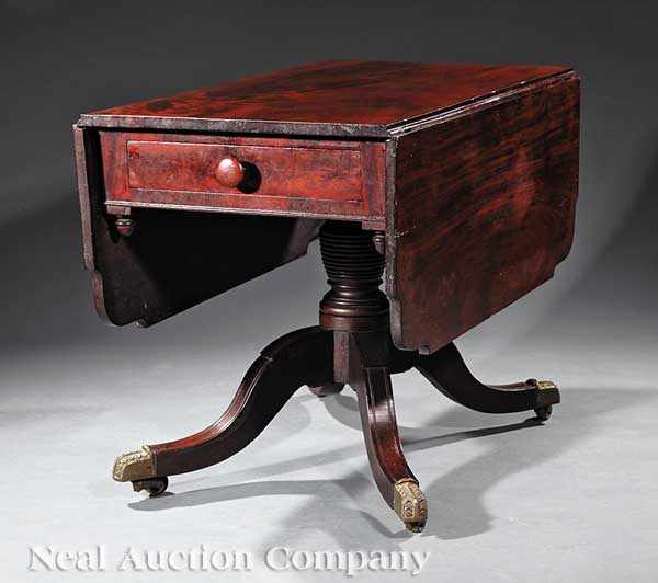 Appraisal: An American Federal Carved Mahogany Breakfast Table c Philadelphia possibly