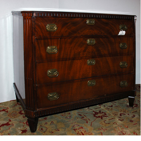 Appraisal: Dutch Neoclassical Mahogany Commode Estimate nbsp nbsp nbsp - nbsp