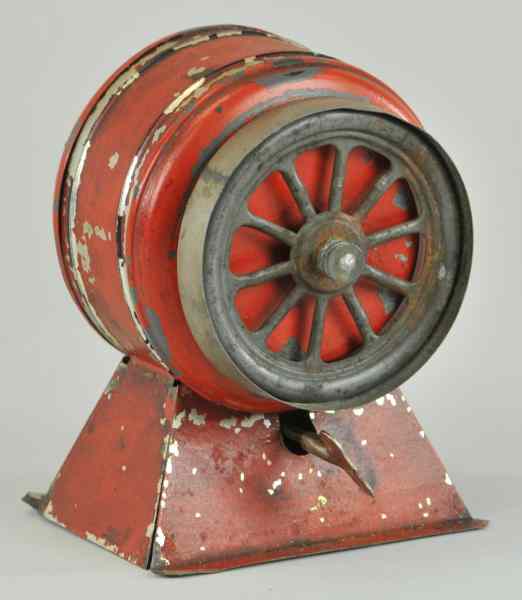 Appraisal: CLOCKWORK MOTOR Early spoke wheel pulley clockwork driven strong revolutions