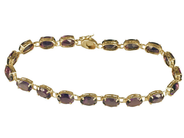 Appraisal: Ladies karat gold bracelet set with oval very fine color