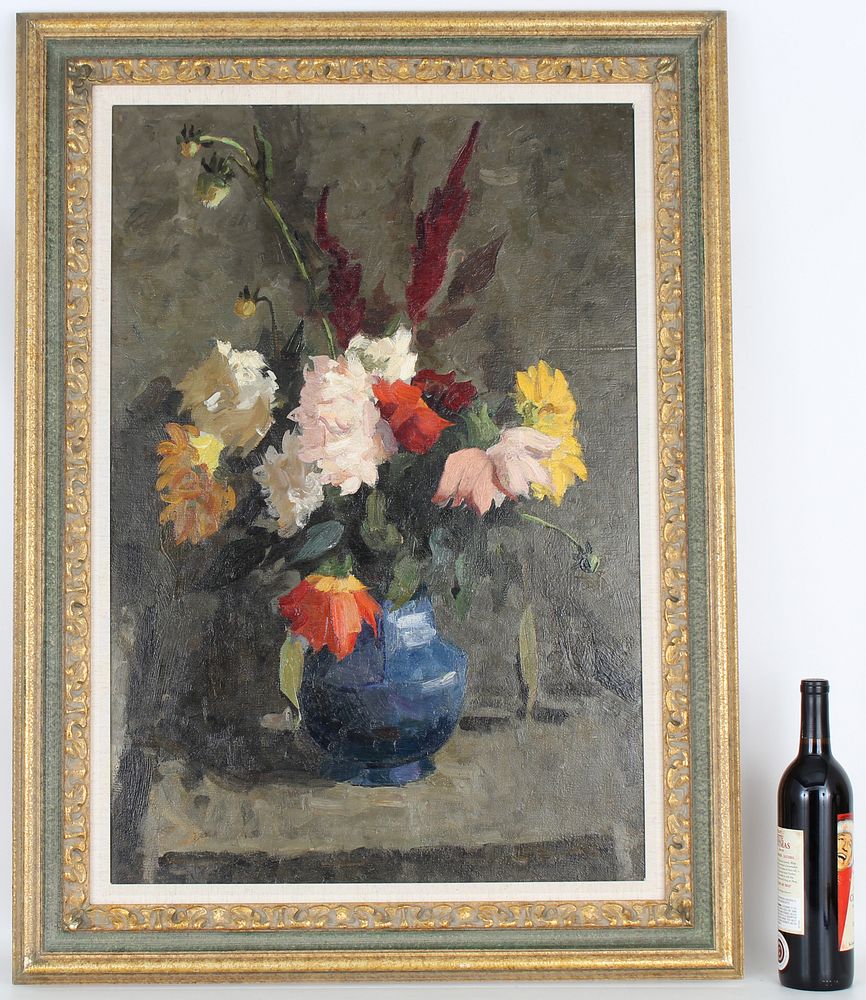 Appraisal: Signed th C Russian Still Life Gallery Label th C