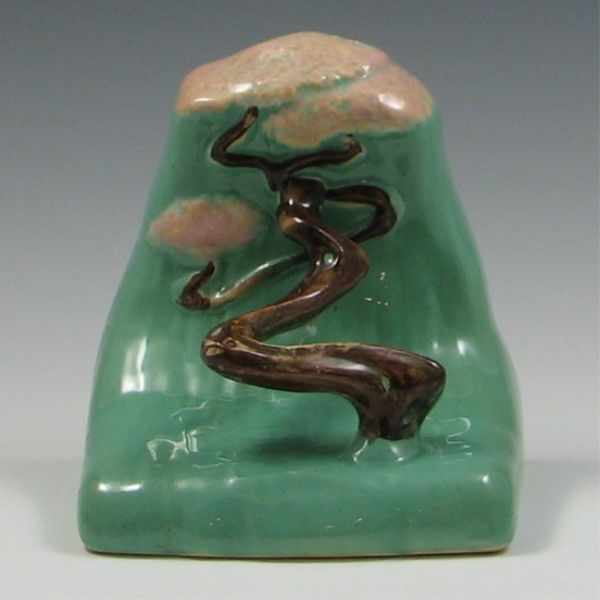 Appraisal: Roseville Ming Tree Bookend marked Roseville USA branch has been