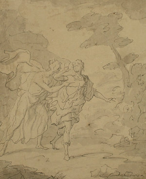 Appraisal: Thomas Carwitham act - - Mythological studies pen and black