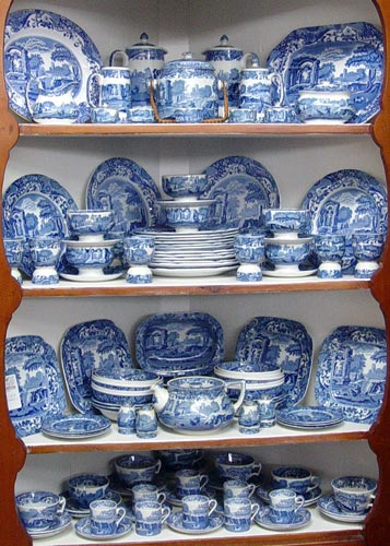 Appraisal: piece COLLECTION OF COPELAND SPODE BLUE ''ITALIAN'' To include dinner