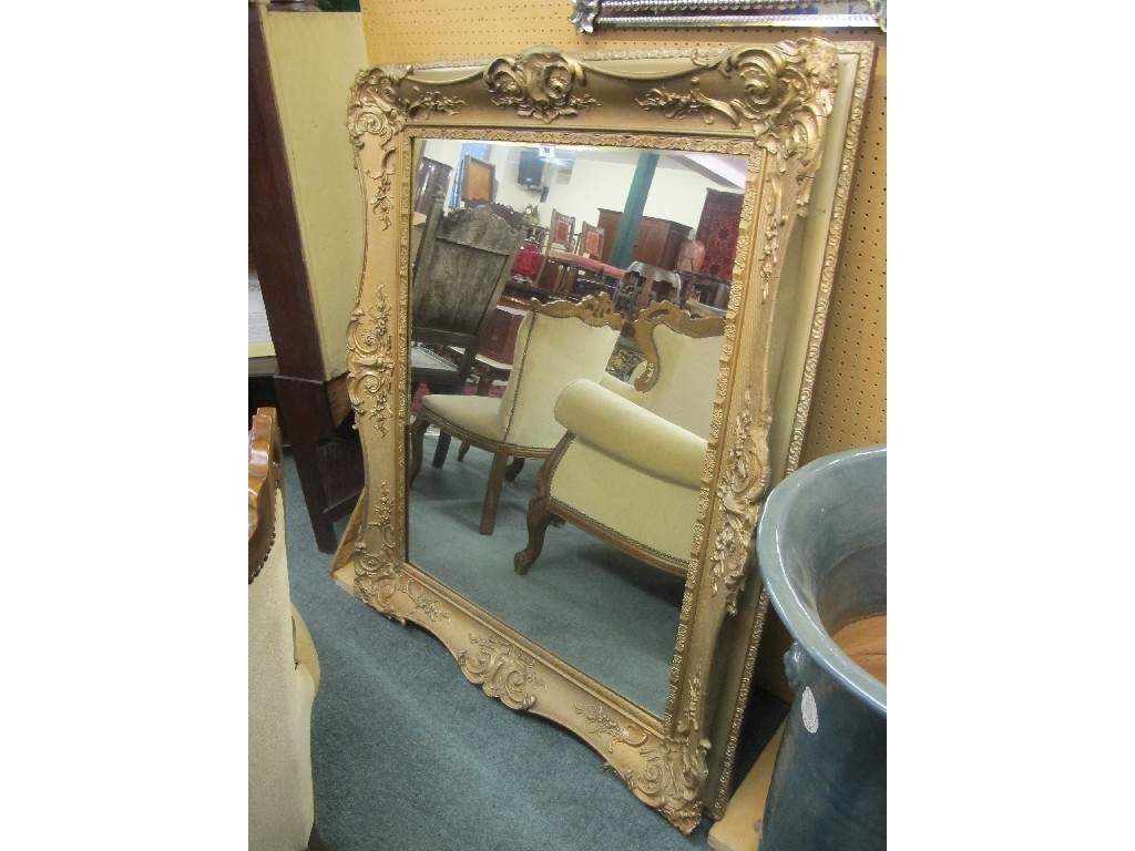 Appraisal: Reproduction gilt framed wall mirror