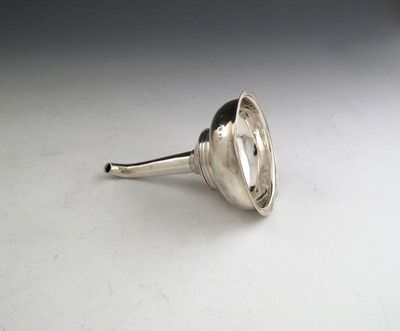 Appraisal: A George III silver wine funnel by Thomas Harper London