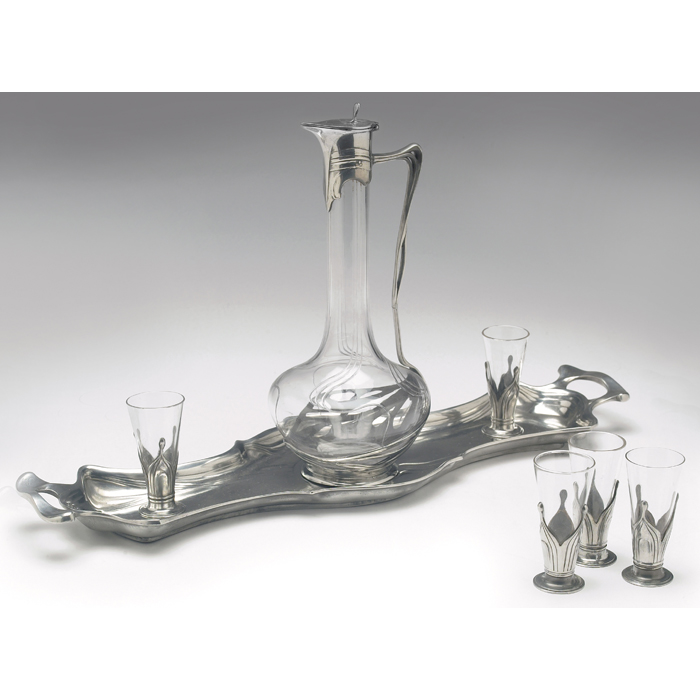 Appraisal: Orivit liqueur set includes a decanter five liquor glasses all