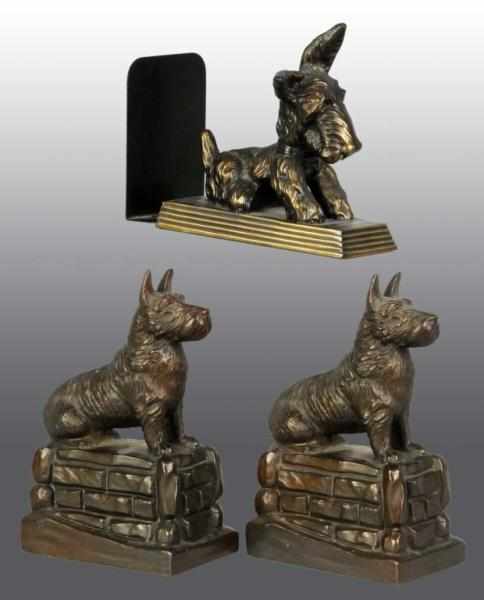 Appraisal: Lot of Pairs of Scottie Bookends Description Anderson Starr Includes