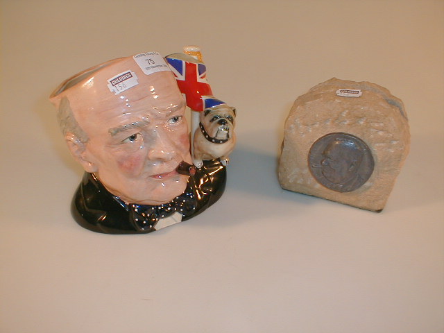 Appraisal: A Royal Doulton character jug of Winston Churchill only available