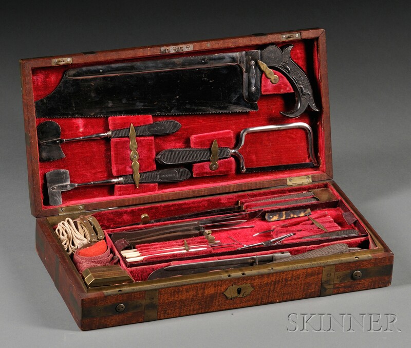 Appraisal: Civil War Mass th Regiment Civil War surgeon's kit Weiss