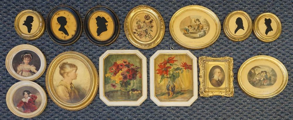 Appraisal: FOURTEEN DECORATED POTTERY PLAQUES BY BORGHESE AND OTHERS LARGEST X