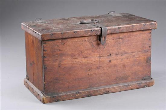 Appraisal: DOCUMENT OR VALUABLES BOX American or European late th-early th