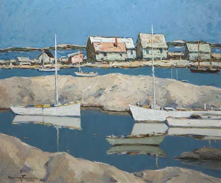 Appraisal: WALTER FARNDON Mahone Bay Nova Scotia Oil on canvas x