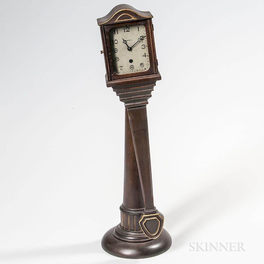 Appraisal: Unusual Ansonia Clock Co No Mahogany Swinger Clock Unusual Ansonia