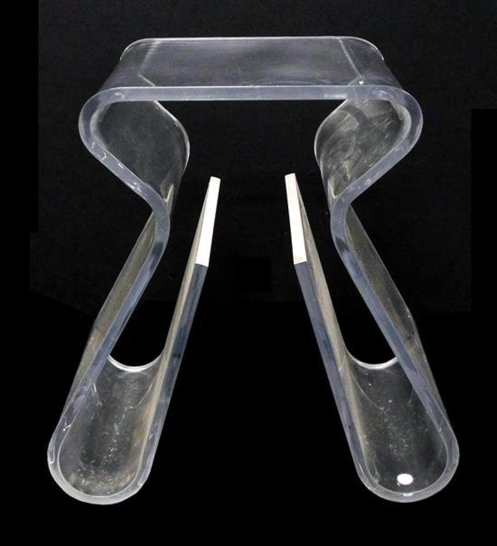 Appraisal: Contemporary Karim Rashid Magino Lucite Stool Designed by Karim Rashid