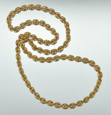 Appraisal: An k Gold Gucci Style Chain Tested k yellow gold