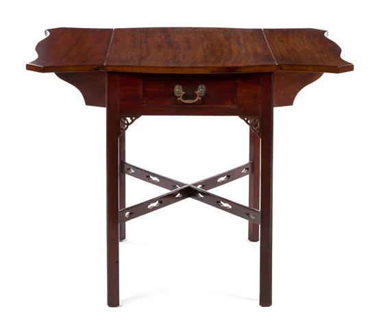 Appraisal: Sale Lot A Chippendale Style Mahogany Pembroke Table late th