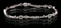 Appraisal: A Diamond Love Bracelet K white gold frame set with