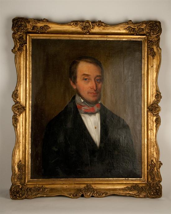 Appraisal: Budryris Kis Portrait of Gentleman Oil on canvas Signed and