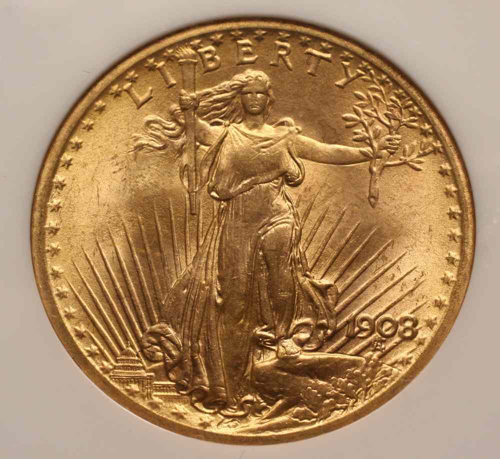 Appraisal: COIN - St Gaudens Gold Coin no motto NGC MS