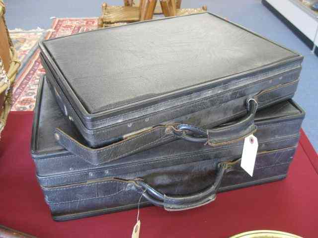 Appraisal: pc Hartman Leather Luggage briefcaseand suitcase