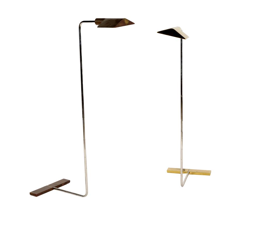 Appraisal: TWO ASSORTED BRASS PHARMACY LAMPSCondition one lamp does not recede